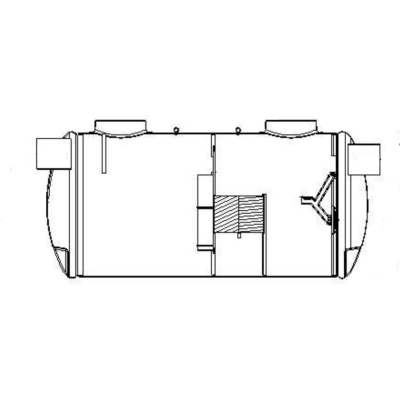 Séparateur à hydrocarbures en PRV sans ByPass 60 L/s  - 6000 L