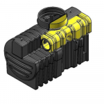 Séparateur d'hydrocarbures en PE avec ByPass 10 L/s - 1090 L