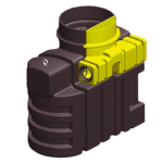 Séparateur d'hydrocarbures en PE avec ByPass 3 L/s - 310 L