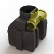 Séparateur d'hydrocarbures en PE avec ByPass 6 L/s - 700 L