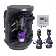 Poste de relevage AQUALIFT F Basic pour eaux chargées 2 pompes Poste de relevage AQUALIFT F Basic pour eaux chargées 2 pompes