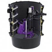 Poste de relevage Aqualift F XL Duo, pour eaux chargées 2 pompes