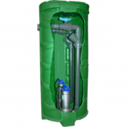 Poste de relevage individuel avec barre de guidage SANIREL 500V DOUBLE- 25 m