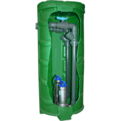 Poste de relevage individuel avec barre de guidage SANIREL 500V DOUBLE- 25 m