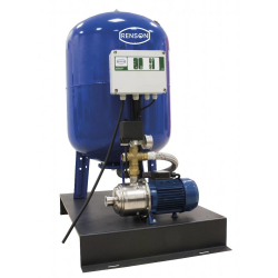 Groupe de surpression 200 L triphasé avec coffret manque d'eau 1,3KW