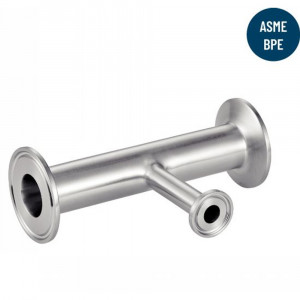 Té clamp inox 316L - Raccordement fiable et durable