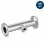 Té avec manchette courte inox 316L - Raccordement fiable
