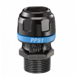 PPS1 MM - Raccord droit aluminium fileté mâle conique pour tubes