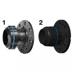 PPS1 UF - Raccord droit aluminium avec impact bride pour tubes