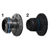PPS1 UF - Raccord droit aluminium avec impact bride pour tubes