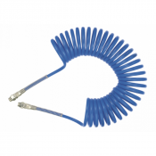 Tuyau spiralé polyamide "spécial bouts redressés" - Raccords mâles fixes
