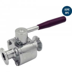 4 mm Vanne à Boule 3 Pièces Aseptique Clamp Inox