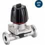 Vanne à membrane manuelle inox sorties clamp - Haute qualité