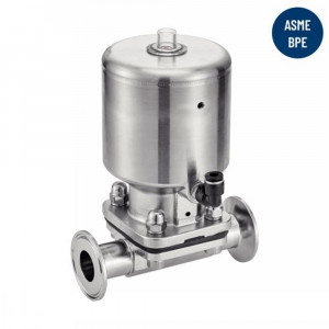 Vanne à membrane pneumatique tout inox clamp - Performance