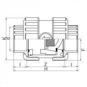 Clapet de retenue PVC à coller avec protection PTFE sur le ressort - Joints FPM - PLASSON