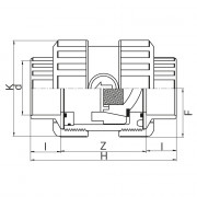 Clapet de retenue PVC à coller - Joints EPDM - Ressort inox - PLASSON