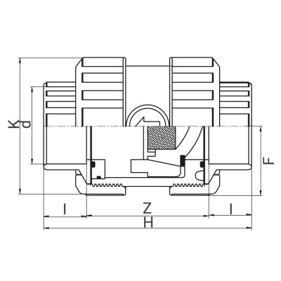 Clapet de retenue PVC à coller - Joints EPDM - Ressort inox - PLASSON