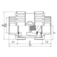 Clapet de retenue PVC taraudé - Joints EPDM - PLASSON Clapet de retenue PVC taraudé - Joints EPDM - PLASSON