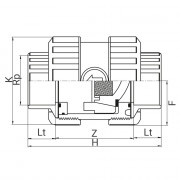 Clapet de retenue PVC taraudé - Joints EPDM - Ressort inox - PLASSON