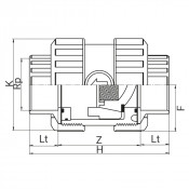 Clapet de retenue PVC taraudé - Joints FPM - PLASSON