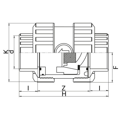 Vanne PVC à clapet de pied à coller - Joints FPM - PLASSON