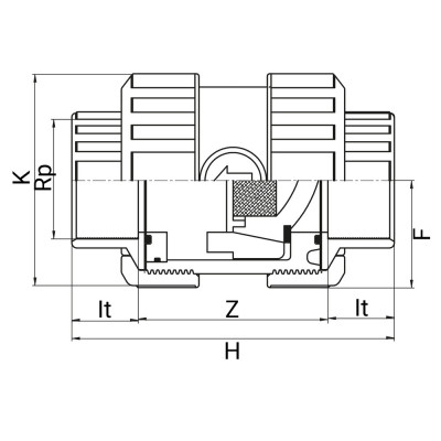 Vanne PVC à clapet de pied taraudée - Joints FPM - PLASSON