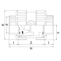 Vanne PVC à ventouse à coller - Joints EPDM - PLASSON Vanne PVC à ventouse à coller - Joints EPDM - PLASSON