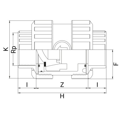 Vanne PVC à ventouse taraudée - Joints EPDM - PLASSON