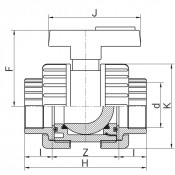 Vanne PVC BI-STOP à coller - Joints EPDM - PLASSON