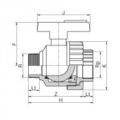 Vanne PVC simple union filetée x taraudée - Joints EPDM - PLASSON