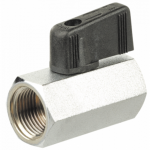 Mini-vanne papillon femelle/femelle cylindrique PN 16