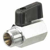 Mini-vanne papillon mâle/femelle cylindrique PN 16