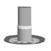 Bride avec crépine d'aspiration inox DN 100