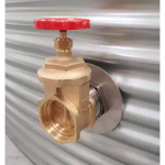 Vanne de vidange sur bride inox DN 100